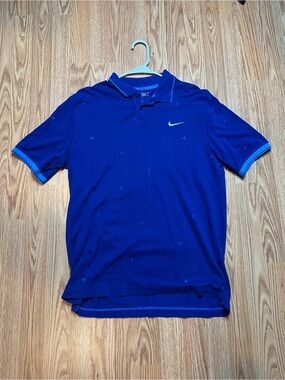 Nike Men’s Purple Polo with Light Blue Trim